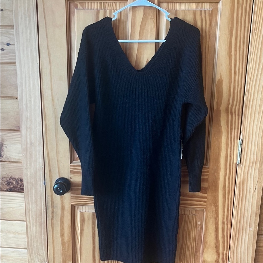 NWT Express Black Sweater Dress - Size Small